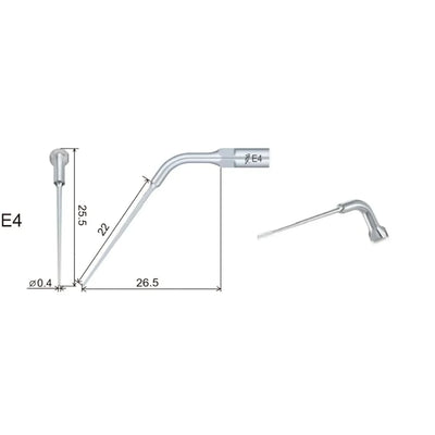 EMS / Woodpecker Compatible Endo Scaler Tips E4