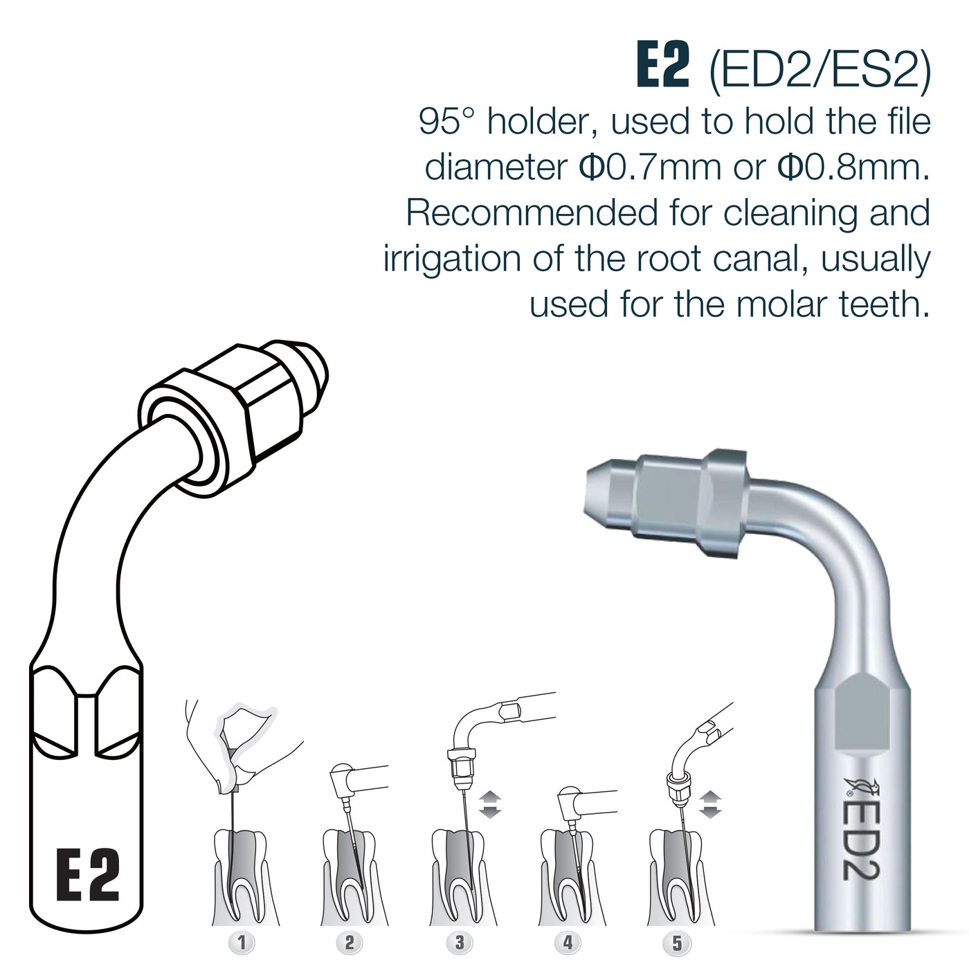 Endo Scaler Tips DTE/ Satelec Compatible (ED) (9613478428947)