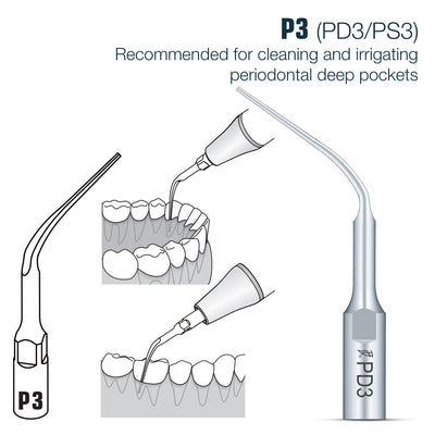 Perio Scaler Tips DTE/ SATELEC Compatible (PD) (9613327499539)